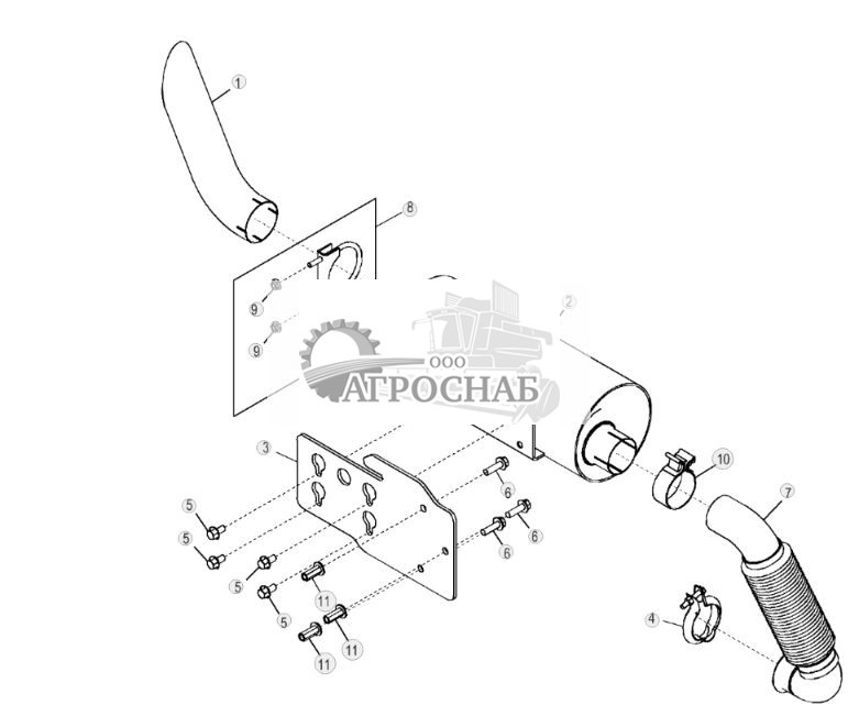 Выхлопная труба (хромированная) - ST111 78.jpg